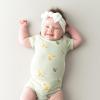 imageKYTE BABY Short Sleeve Unisex Baby Bodysuits Rayon Made From Bamboo MaterialAloe Chick