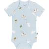 imageKYTE BABY Short Sleeve Unisex Baby Bodysuits Rayon Made From Bamboo MaterialIce Rabbit