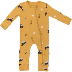 imageKYTE BABY Unisex Rayon Made From Bamboo Zippered Rompers 024 MonthsHufflepuff
