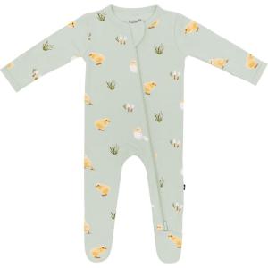 imageKYTE BABY Unisex Zipper Closure Footies Rayon Made From Bamboo 024 MonthsAloe Chick