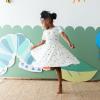imageKYTE BABY Toddler Girls Twirl Dress  Ultra Soft Rayon Made from BambooThe Very Hungry Caterpillar and Friends