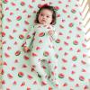 imageKYTE BABY Unisex Zipper Closure Footies Rayon Made From Bamboo 024 MonthsWatermelon
