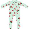 imageKYTE BABY Unisex Zipper Closure Footies Rayon Made From Bamboo 024 MonthsWatermelon