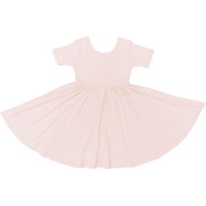 imageKYTE BABY Toddler Girls Twirl Dress  Ultra Soft Rayon Made from BambooBlush
