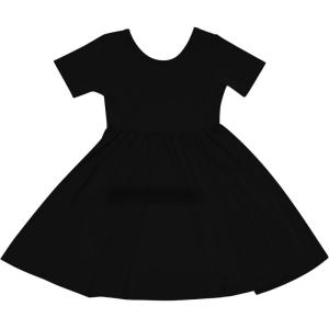 imageKYTE BABY Toddler Girls Twirl Dress  Ultra Soft Rayon Made from BambooMidnight