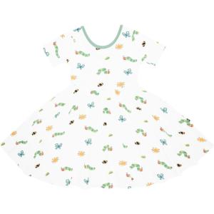 imageKYTE BABY Toddler Girls Twirl Dress  Ultra Soft Rayon Made from BambooThe Very Hungry Caterpillar and Friends
