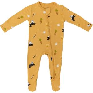 imageKYTE BABY Unisex Zipper Closure Footies Rayon Made From Bamboo 024 MonthsHufflepuff