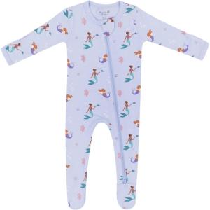 imageKYTE BABY Unisex Zipper Closure Footies Rayon Made From Bamboo 024 MonthsMermaid