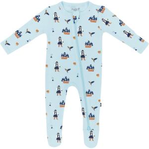 imageKYTE BABY Unisex Zipper Closure Footies Rayon Made From Bamboo 024 MonthsPirate