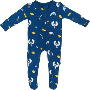 imageKYTE BABY Unisex Zipper Closure Footies Rayon Made From Bamboo 024 MonthsRavenclaw