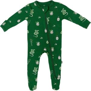 imageKYTE BABY Unisex Zipper Closure Footies Rayon Made From Bamboo 024 MonthsSlytherin