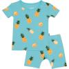 imageKYTE BABY Short Sleeve Toddler Pajama Set 97 Rayon made from Bamboo 3 SpandexPineapple