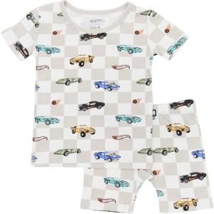 imageKYTE BABY Short Sleeve Toddler Pajama Set 97 Rayon made from Bamboo 3 SpandexFast and Fierce