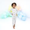imageKYTE BABY Toddler Pajama Set  Pjs for Toddlers Made of Soft Bamboo Rayon MaterialWasabi Rainbow