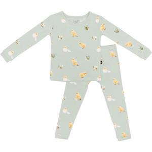 imageKYTE BABY Toddler Pajama Set  Pjs for Toddlers Made of Soft Bamboo Rayon MaterialAloe Chick