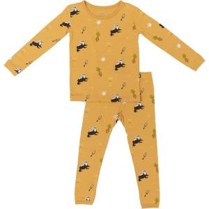 imageKYTE BABY Toddler Pajama Set  Pjs for Toddlers Made of Soft Bamboo Rayon MaterialHufflepuff
