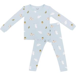 imageKYTE BABY Toddler Pajama Set  Pjs for Toddlers Made of Soft Bamboo Rayon MaterialIce Rabbit