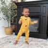imageKYTE BABY Unisex Soft Romper with Snap Closure 97 Rayon made from Bamboo 3 SpandexHufflepuff