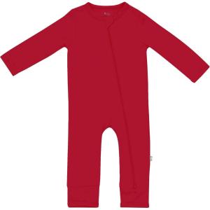 imageKYTE BABY Unisex Rayon Made From Bamboo Zippered Rompers 024 MonthsCardinal